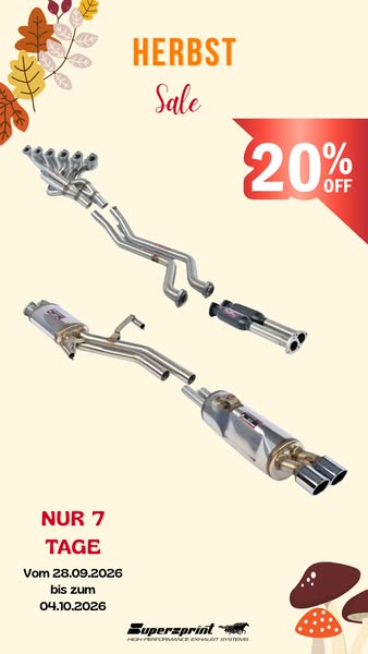 Supersprint Autumn Sale: 20 % Rabatt
