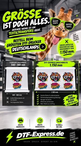 Heute gedruckt & versandt