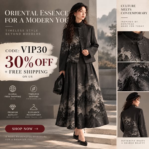 Masterpiece of New Chinese Elegance | Save 30% On First Order