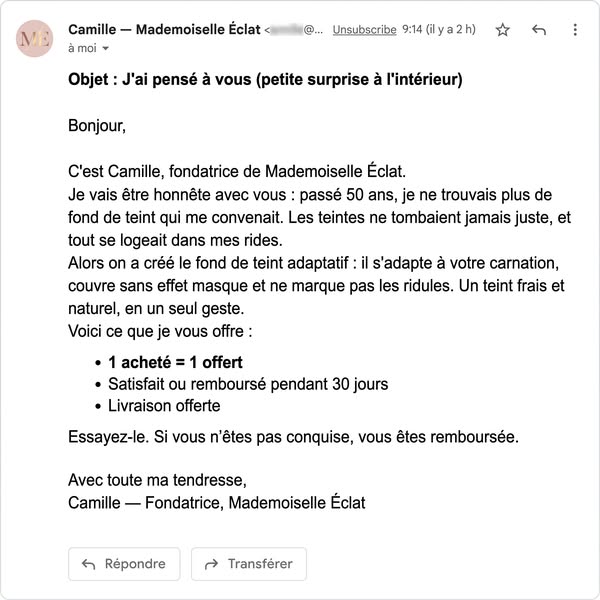 −50 % + cadeaux offerts !