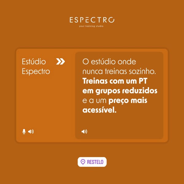 Nunca mais treinas sozinho