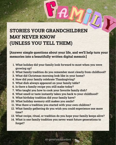 Turn Memories Into Your Life Story
