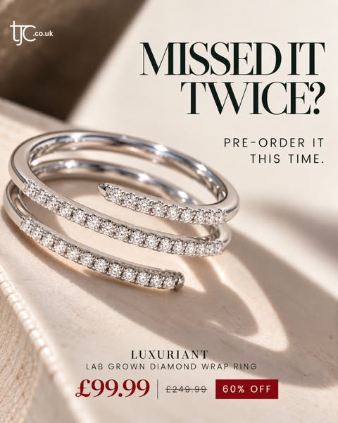 43 Lab Diamonds. One Wrap Ring.