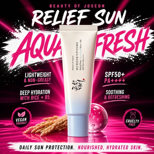 Beauty Of Joseon Relief Sun Aqua-Fresh Rice + B5 Sunscreen PA++++ SPF50+ 50ml