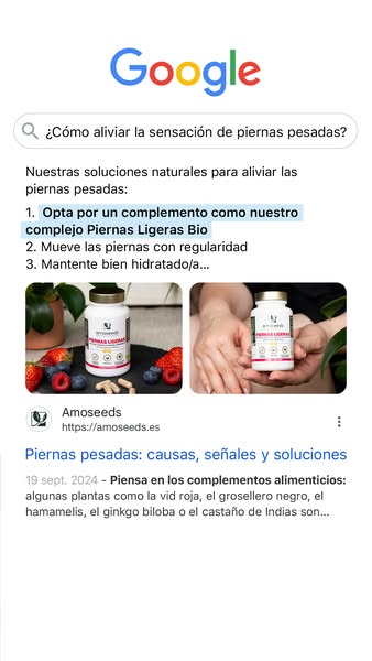 Contra las piernas pesadas