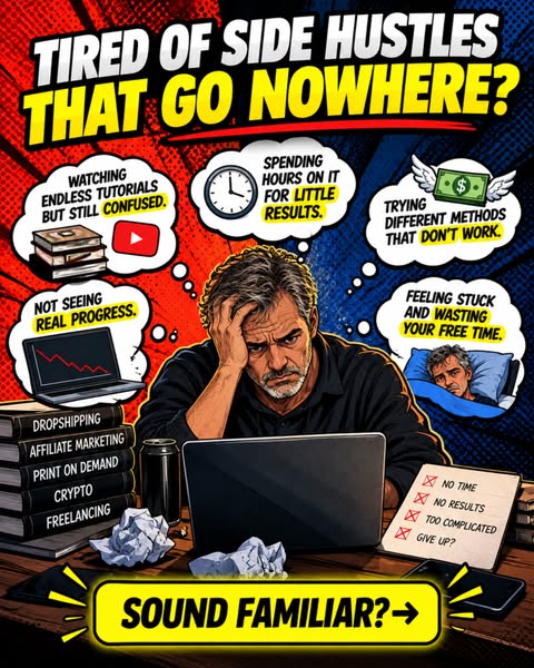 Tired of side hustles that go nowhere? Watching endless tutorials. Trying different methods. Feeling stuck. Sound familiar?
