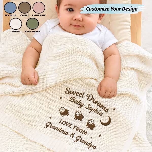 Sweet Dreams with Custom Comfort - Personalized Baby Blankets!