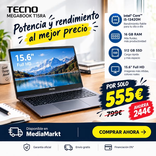 Portátiles las mejores ofertas al mejor precio | MediaMarkt