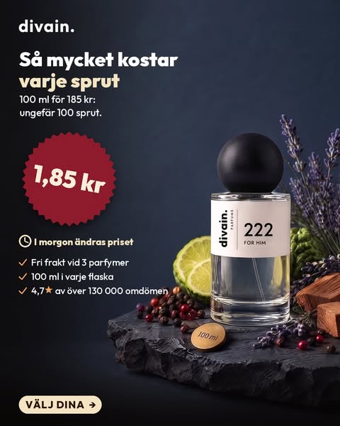 Alla parfymer för 185 kr