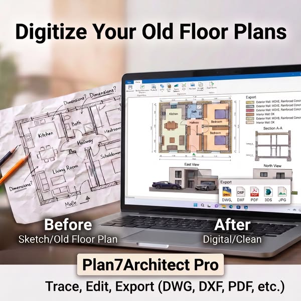 Turn Old Floor Plans into Editable Digital Plans