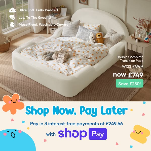 A softer first big-kid bed