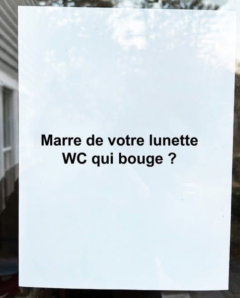 Lunette WC Fixe Sans Vis