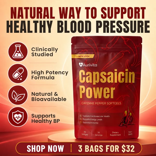70% OFF Today — Aurivita Capsaicin Power Is Back In Stock
