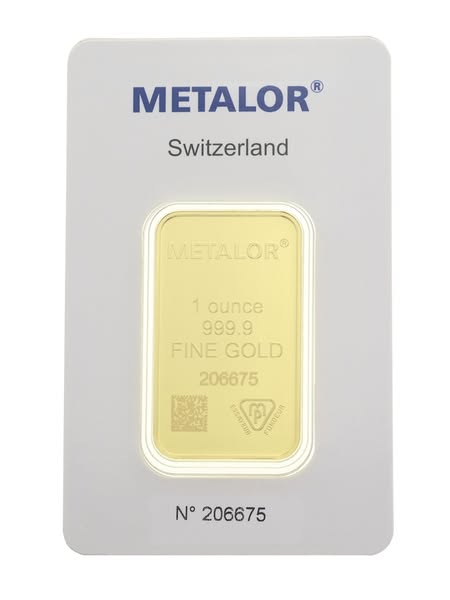 1oz Metalor Gold Bar