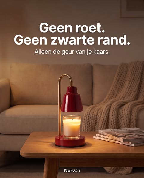 Geen roet. Alleen geur.