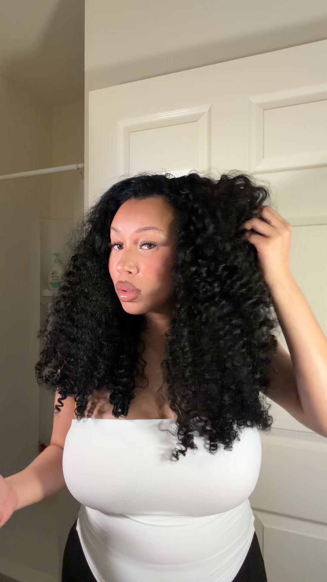 26 inch 3 in 1 Burmese Curly Half Wig Human Hair