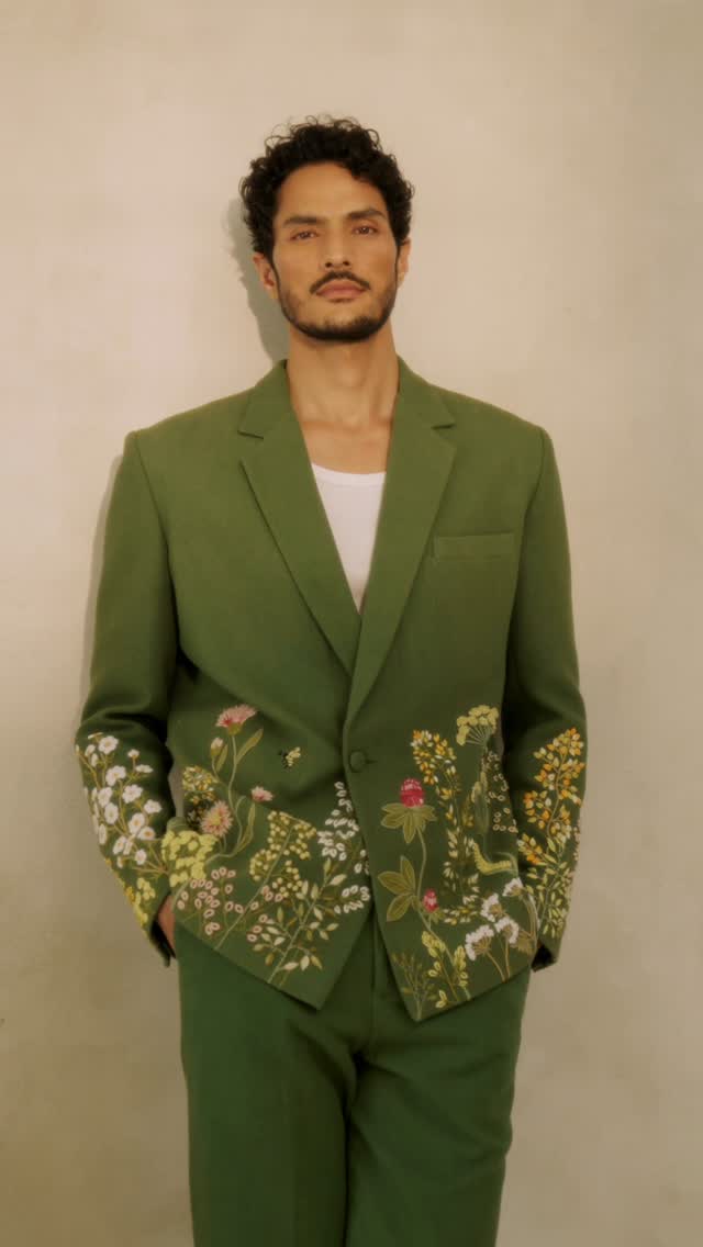 Wild Flowers Hand Embroidered Blazer