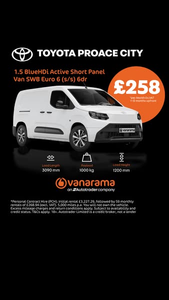 Our best value van deals