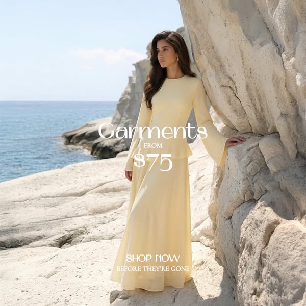 Garments From $75 — Shop Now