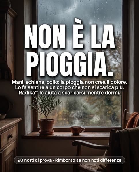 Non è la pioggia a farti male alle ossa