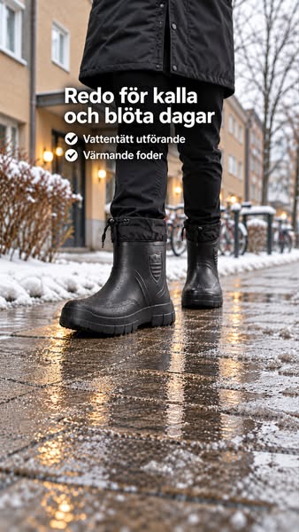 Fodrade stövlar för vinter och friluftsliv