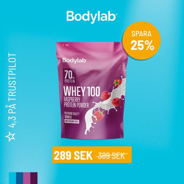 Whey 100 (1 kg) - Raspberry - SEK289