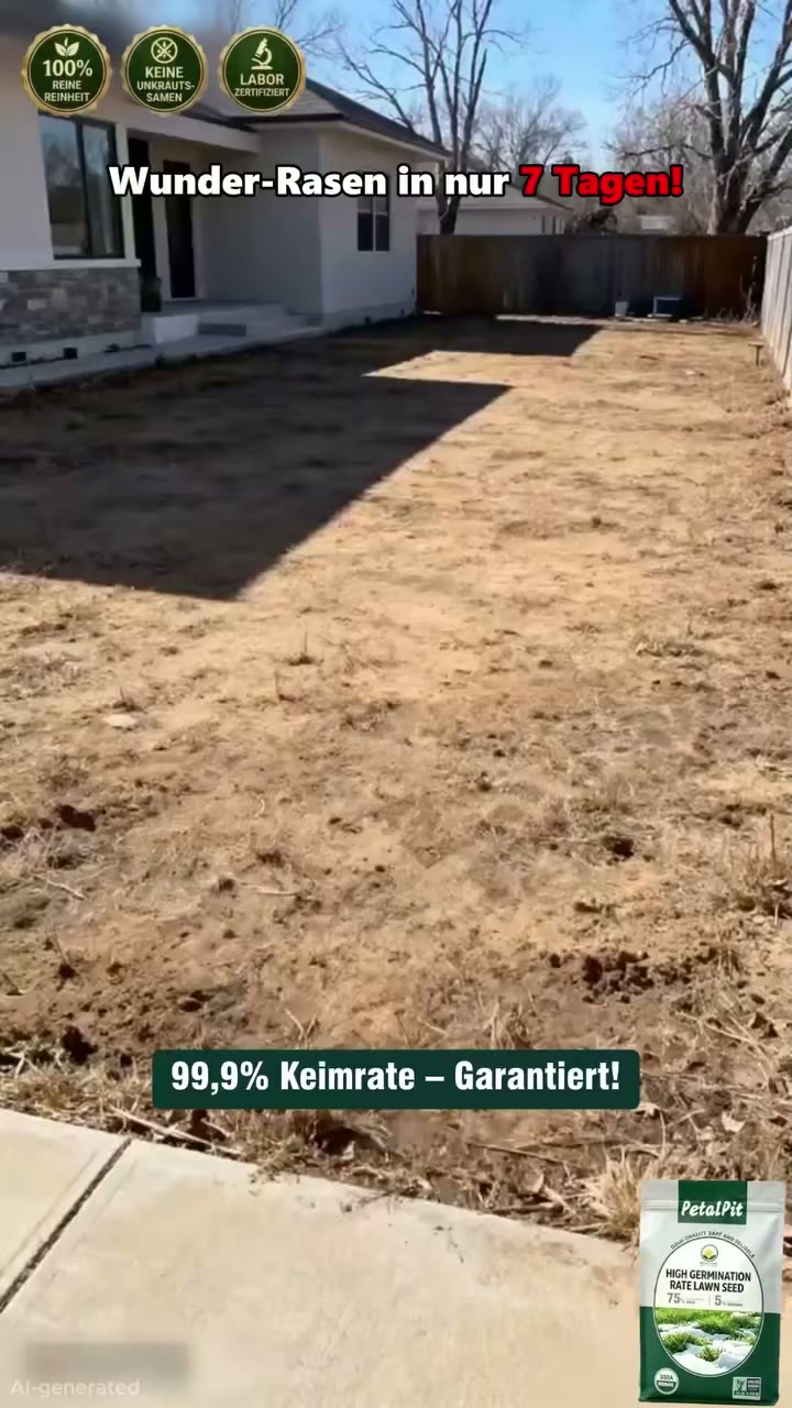 99% Keimrate in 7 Tagen – Grassamen verschiedener Sorten