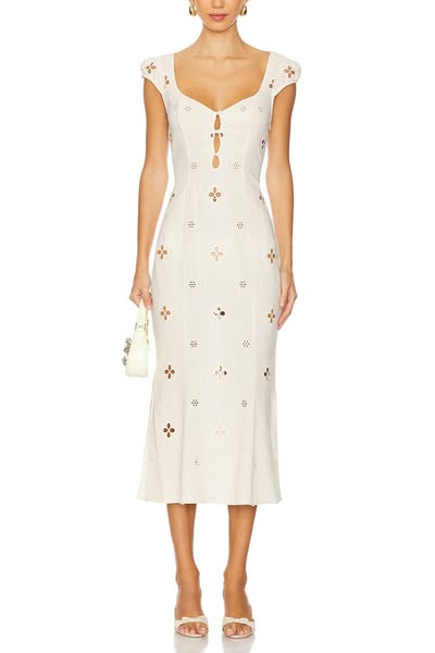 Maria in Leite Midi Dresses