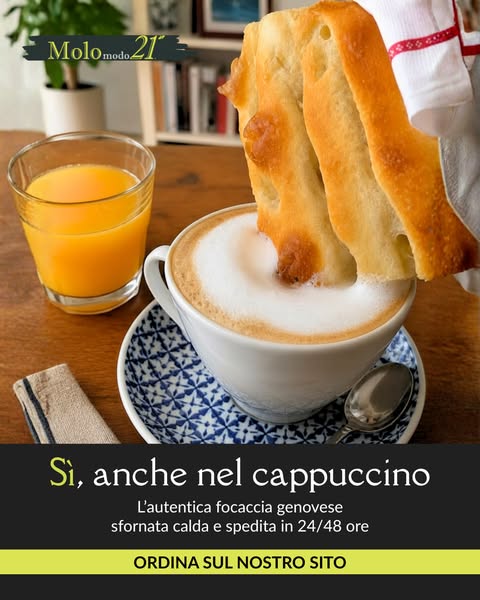 Ricevi focaccia fresca a casa