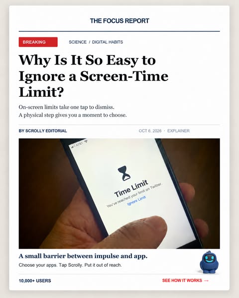Why screen time limits never stick