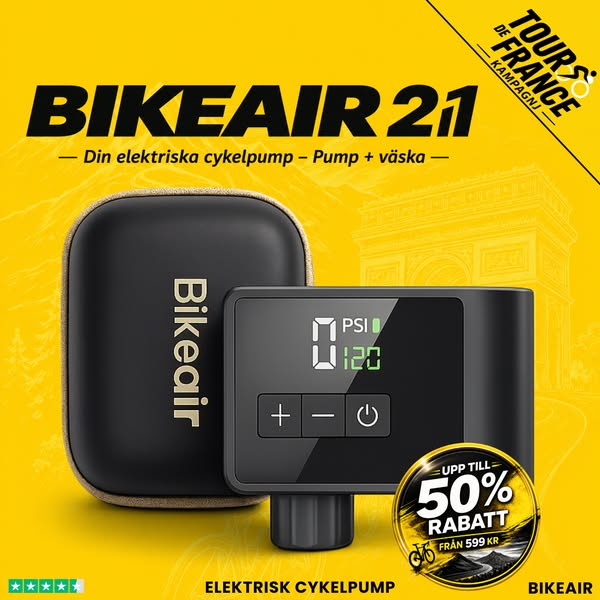 Bikeair 2i1 – Pump + fodral