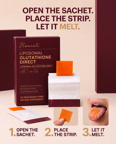 OPEN THE SACHET. PLACE THE STRIP. LET IT MELT.