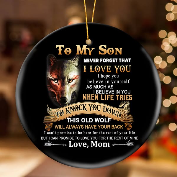 Gift For Grandson/Son - Believe in Yourself - Ceramic Ornament