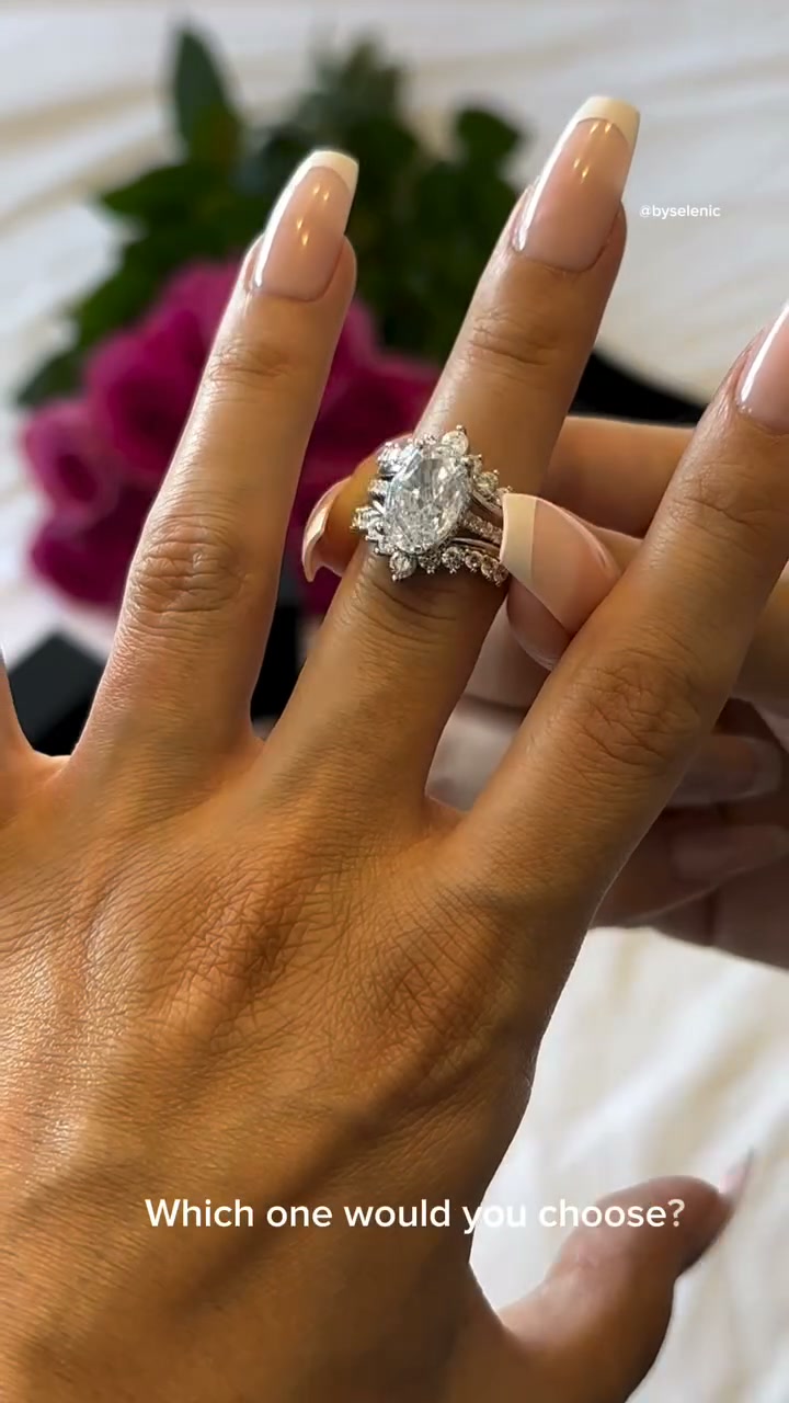 Trillion Emerald Cut Engagement Rings for Women