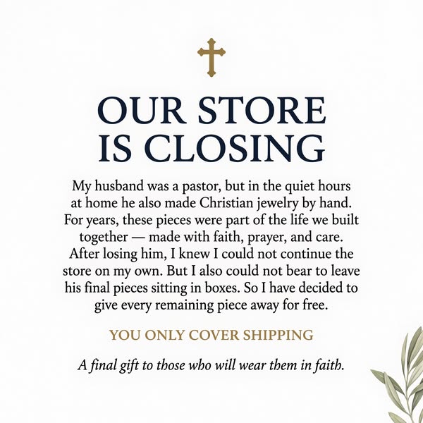 Christian Jewelry Store Closing
