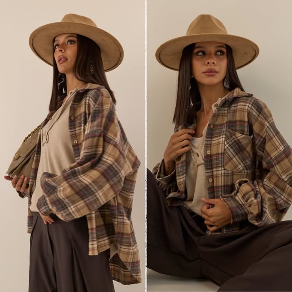CAMICIA TARTAN RILEY BEIGE