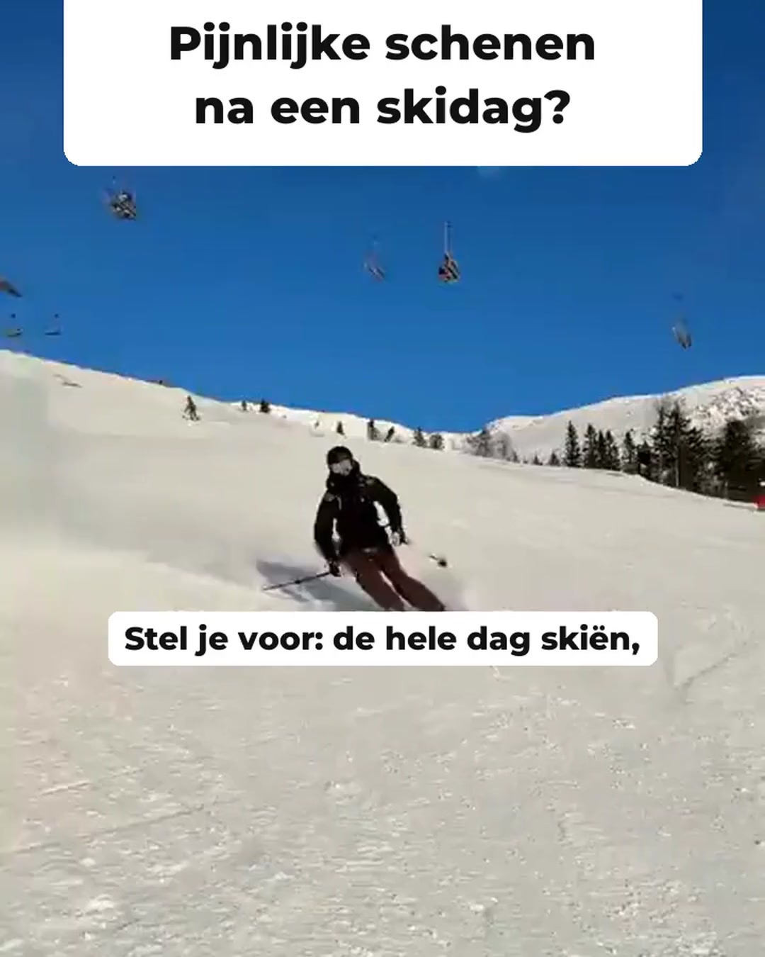 Geen drukpijn meer in je skischoen