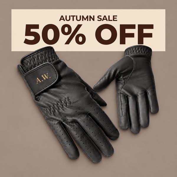 Put Your Initials on Your Riding Gloves