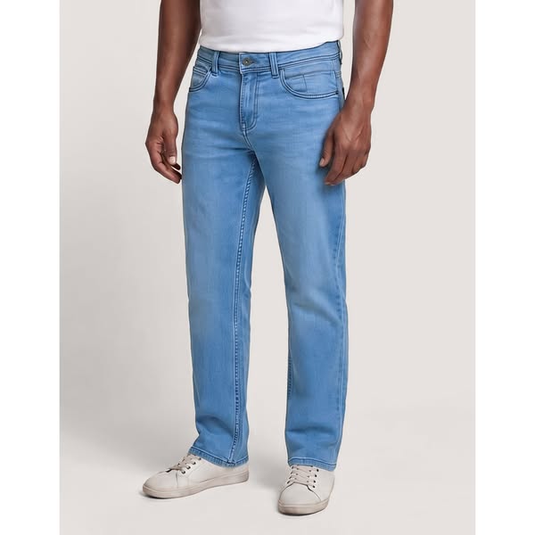 Ice Blue Comfort Stretch Jeans - Regular Fit