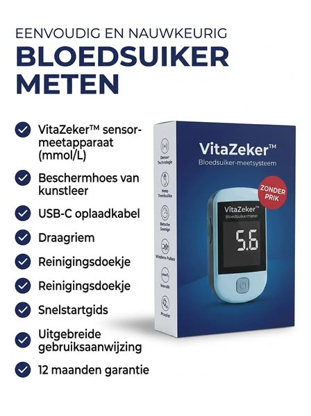 Nooit meer die vervelende prikjes in uw vingers