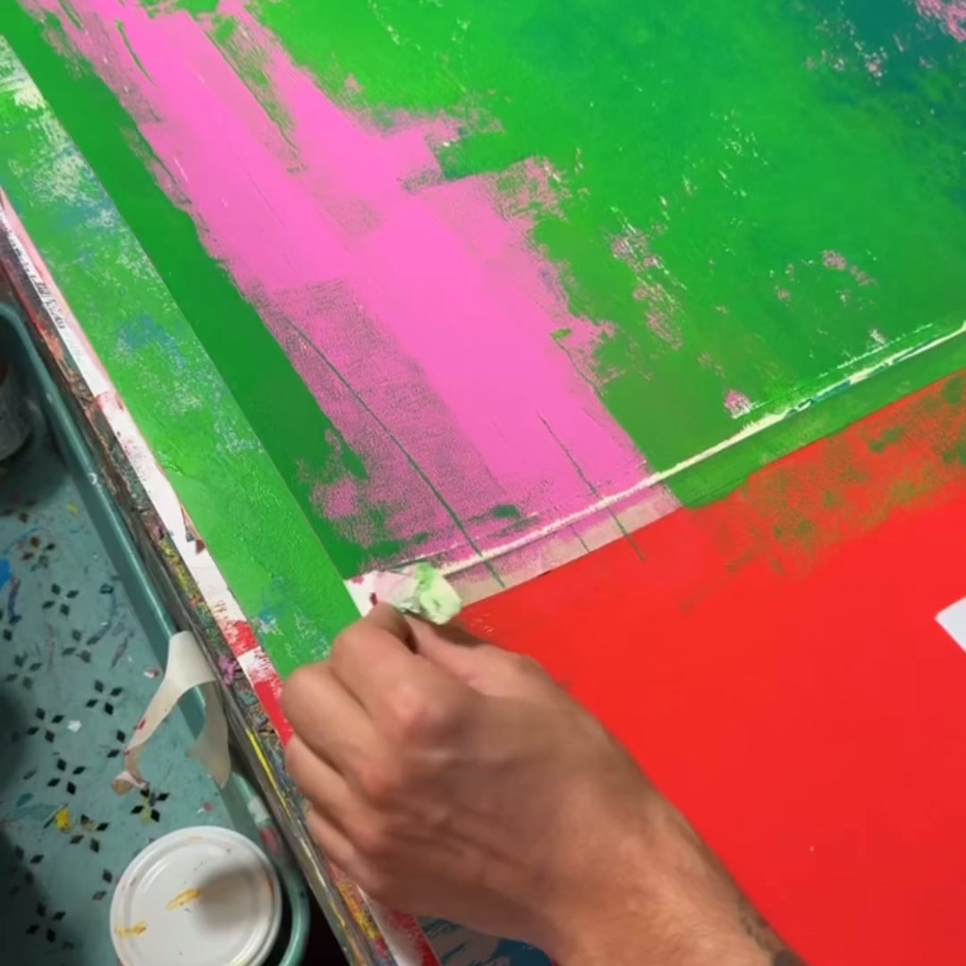 Dipinta a mano, non una stampa digitale.