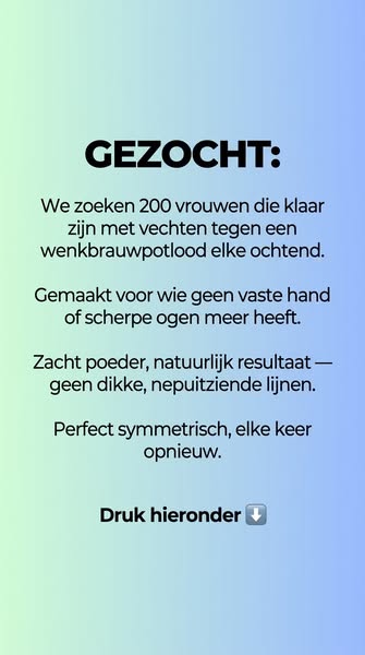Volle Wenkbrauwen Zonder Gedoe