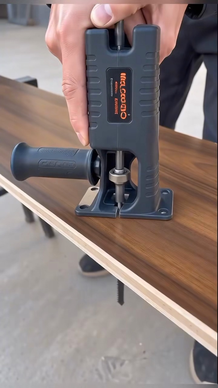 Drill-Powered Jigsaw Adapter Kit with Side Handle & 3 Blades