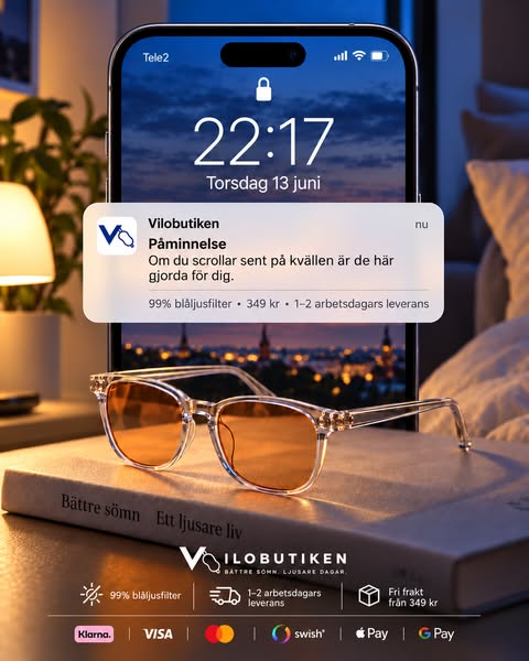 99% blåljusglasögon – 349 kr