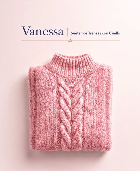 Vanessa | Suéter de Trenzas con Cuello