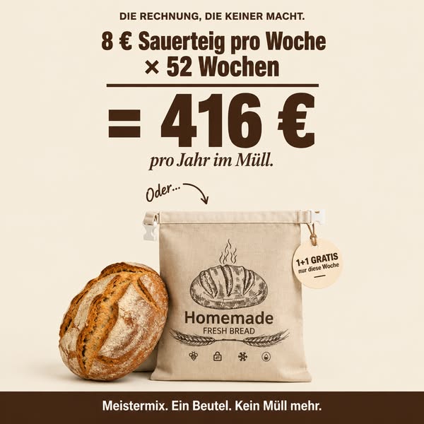 Brot bleibt bis zu 3× länger frisch