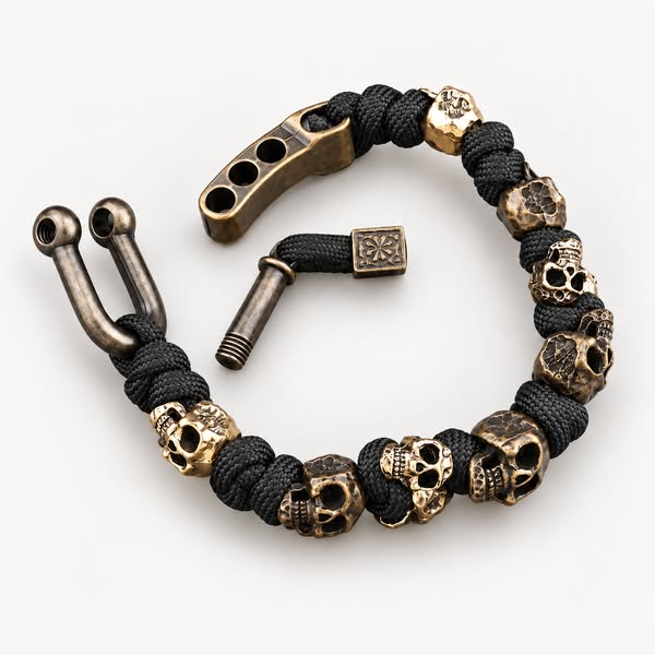 Raven Skull Bracelet