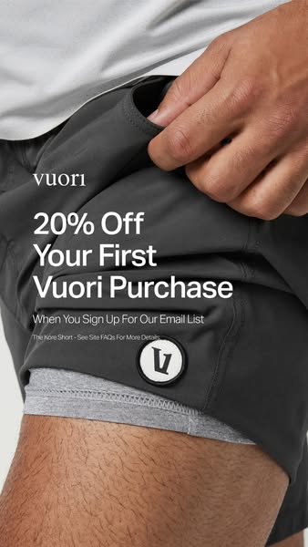20% Off Your First Purchase with Email Signup