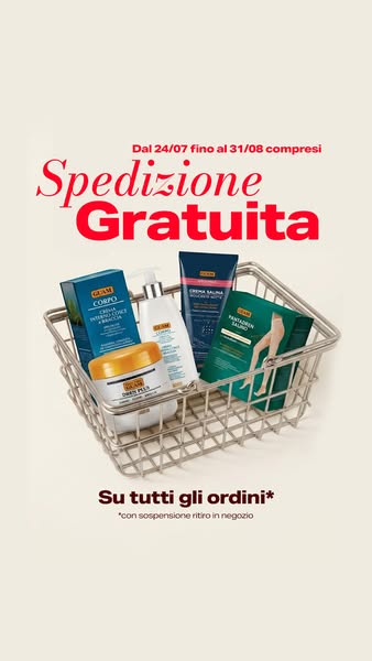 Spedizione gratis su tutti gli ordini