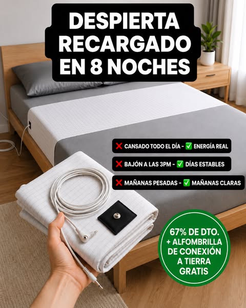 ¡Conéctate a la Tierra mientras duermes!